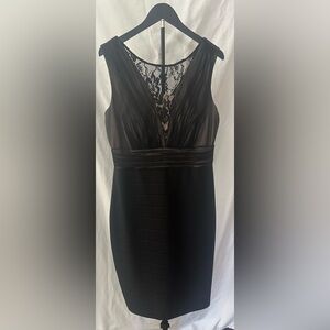 Signature by Sangria Black Lace Dress